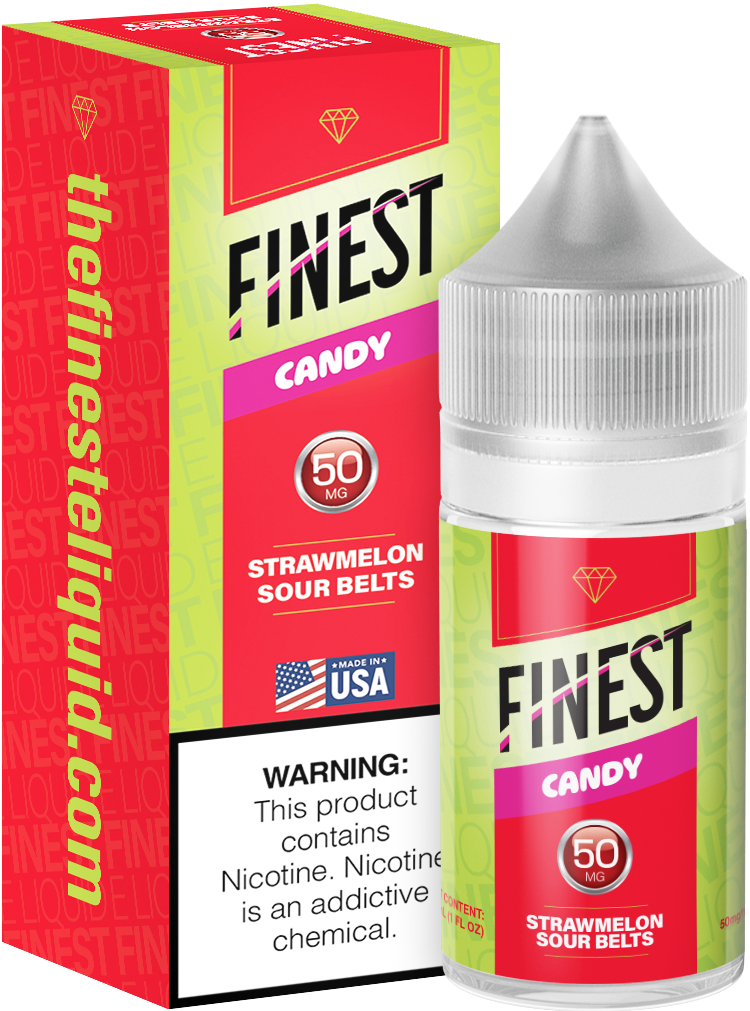 Finest Strawmelons Sour Belts Salt Nic