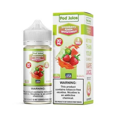 Pod Juice Salt nic Strawberry Apple Watermelon 30ml