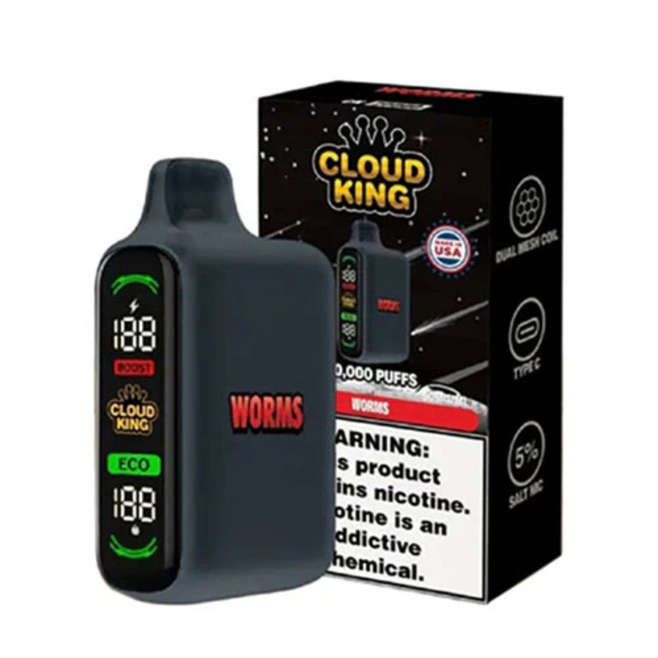 Cloud King Worms 20000Puff