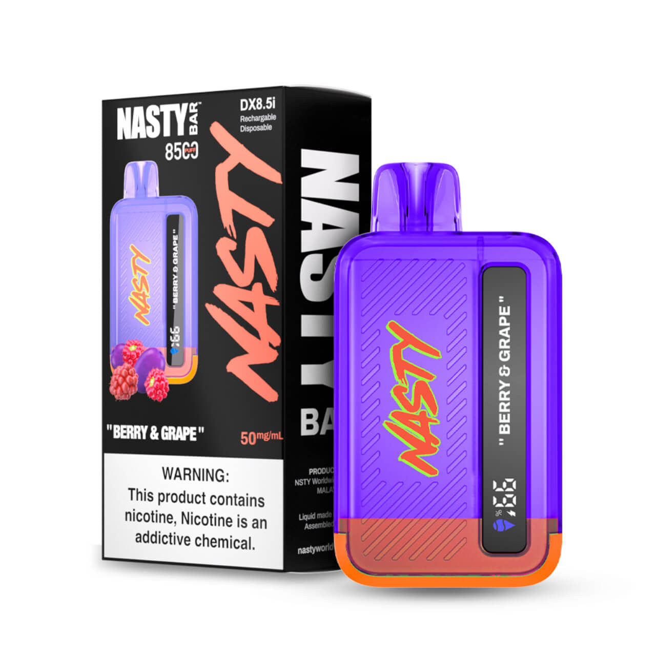 Nasty Bar Berry Grape 8.5k 8500puff 5%