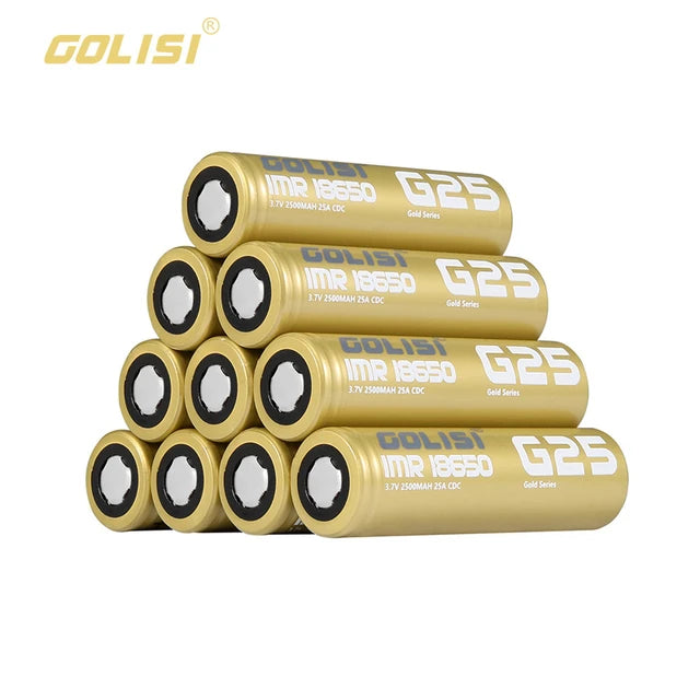 Baterías Golisi G25 18650 2500 mAh