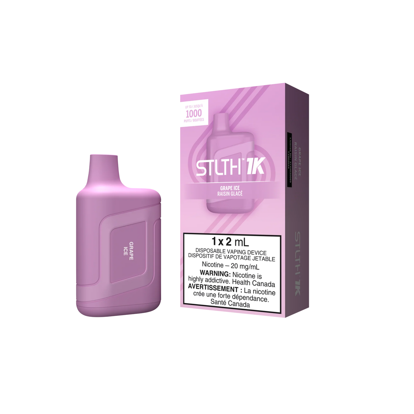 Stlth 1000 Puff Grape Ice 20mg