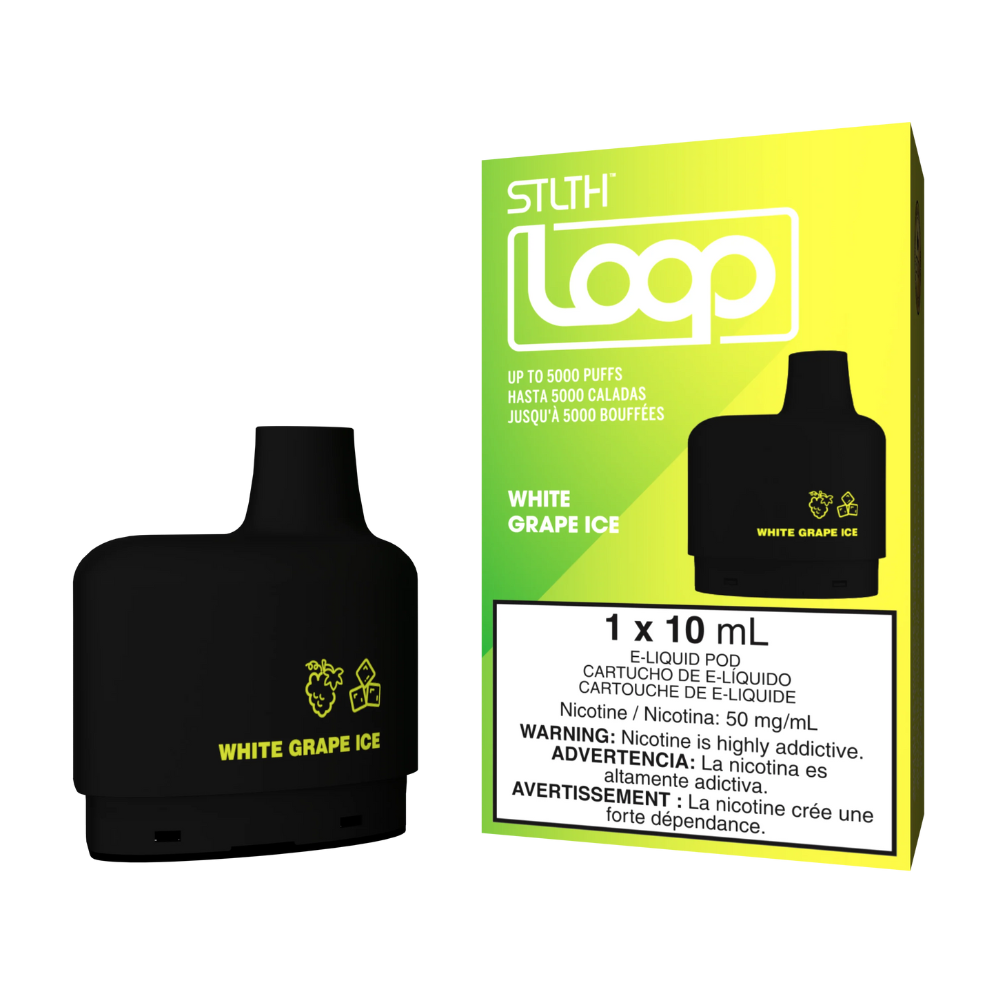 STLTH Loop 5K White Grape Ice Cartucho