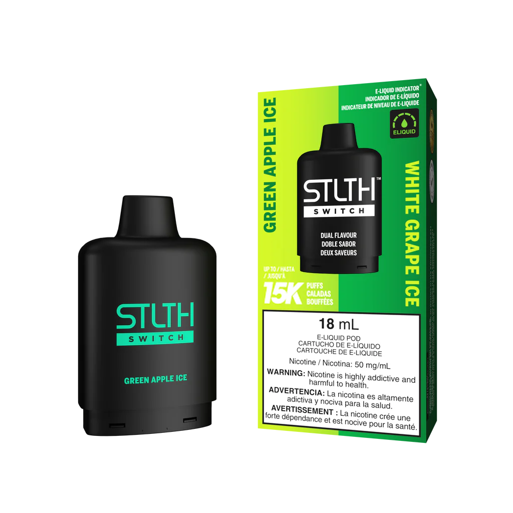 STLTH Switch 15K Green Apple Ice - White Apple Ice