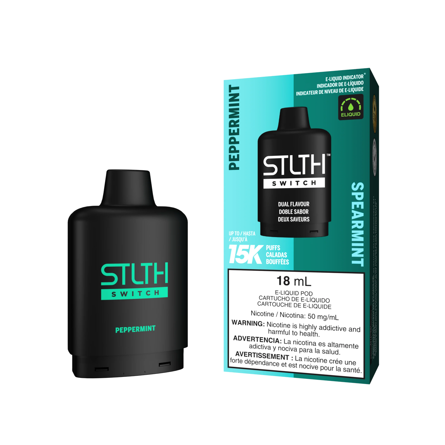 STLTH Switch 15K Peppermint - Spearmint Cartucho