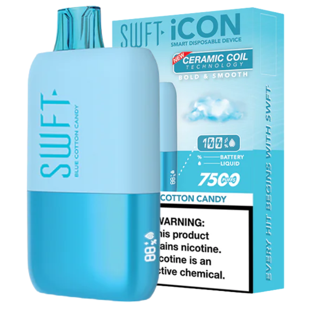 Swft Icon Blue Cotton Candy 7500 Puff