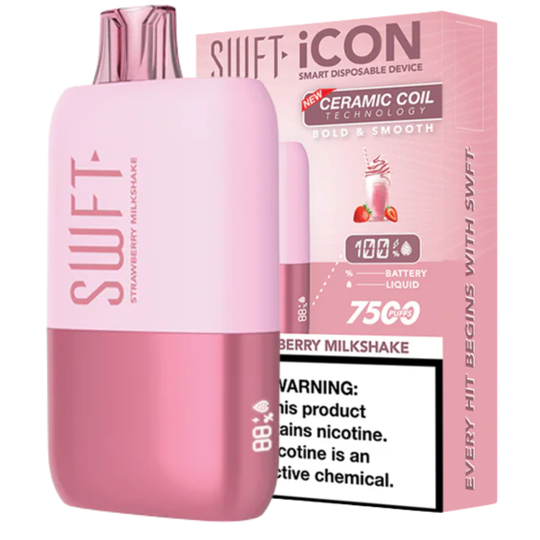 Swft Icon Milshake Strawberry 7500 Puff