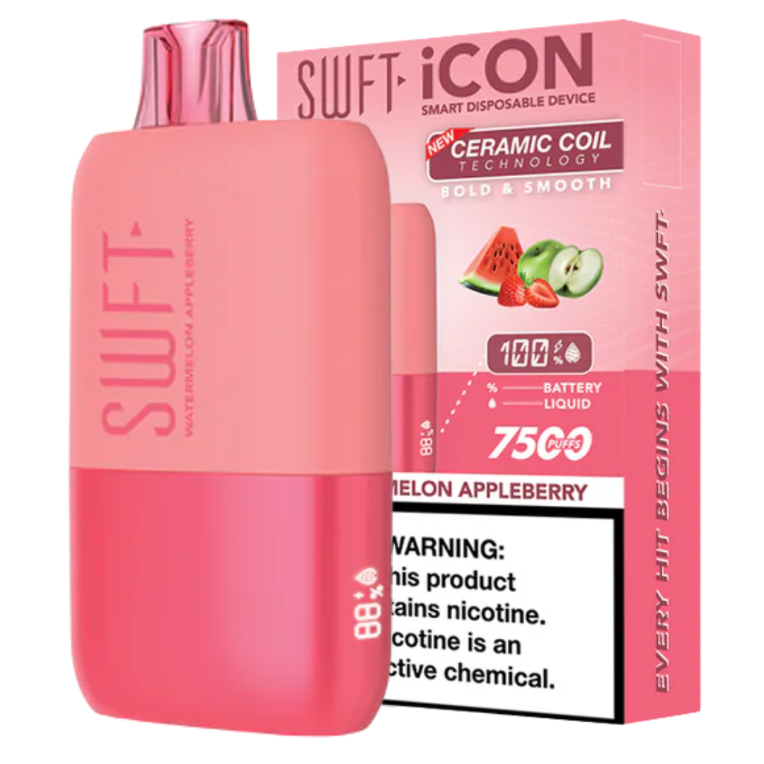 Swft Icon Watermelon Appleberry 7500 Puff