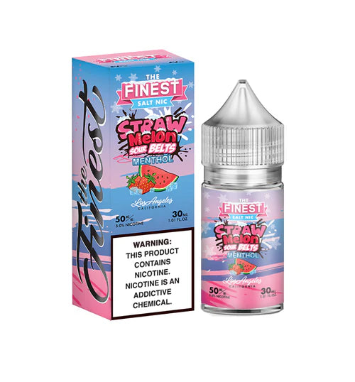 The Finest Salt nic Straw Melon Sour Belts Menthol 30ml