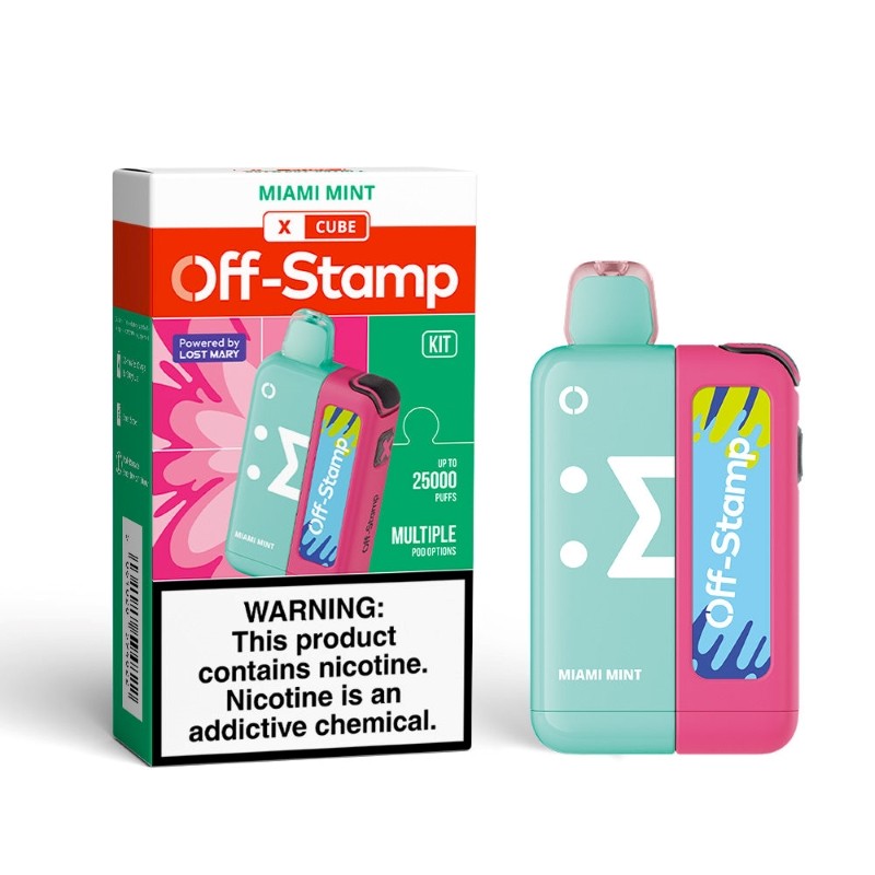 Off Stamp XCube Miami Mint Kit 25000puff