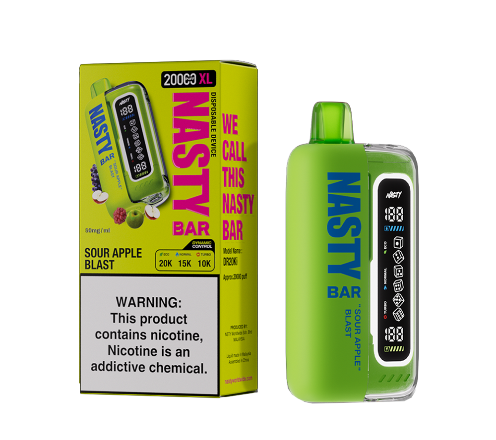 Nasty bar Sour Apple Blast 20k 20000 puff 5%