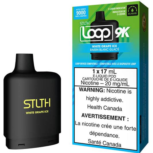 STLTH Loop 9K White Grape Ice Cartucho
