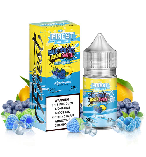 The Finest Salt nic Blue Berries Lemon Swirl Menthol 30ml