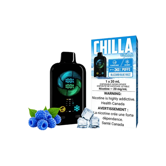 Chilla by Zilla Blizzard Blue Razz 30000puff