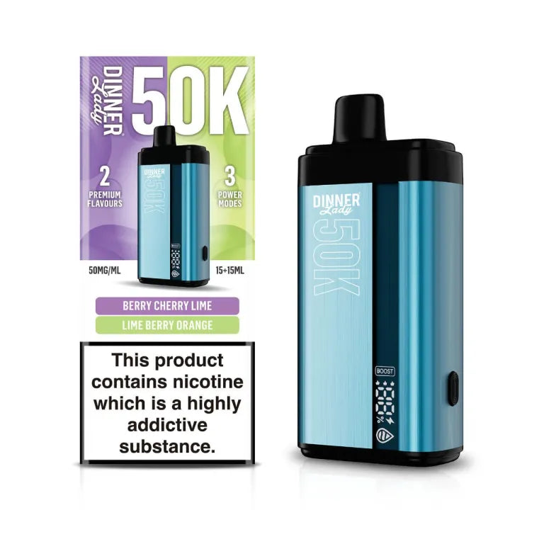 Dinner Lady Dual Flavor  – BERRY CHERRY LIME / LIME BERRY ORANGE 50,000 Puffs