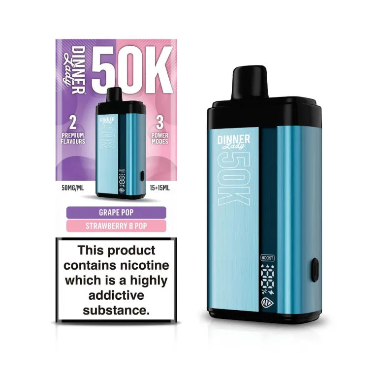 Dinner Lady Dual Flavor  – GRAPE POP / STRAWBERRY B POP 50,000 Puffs