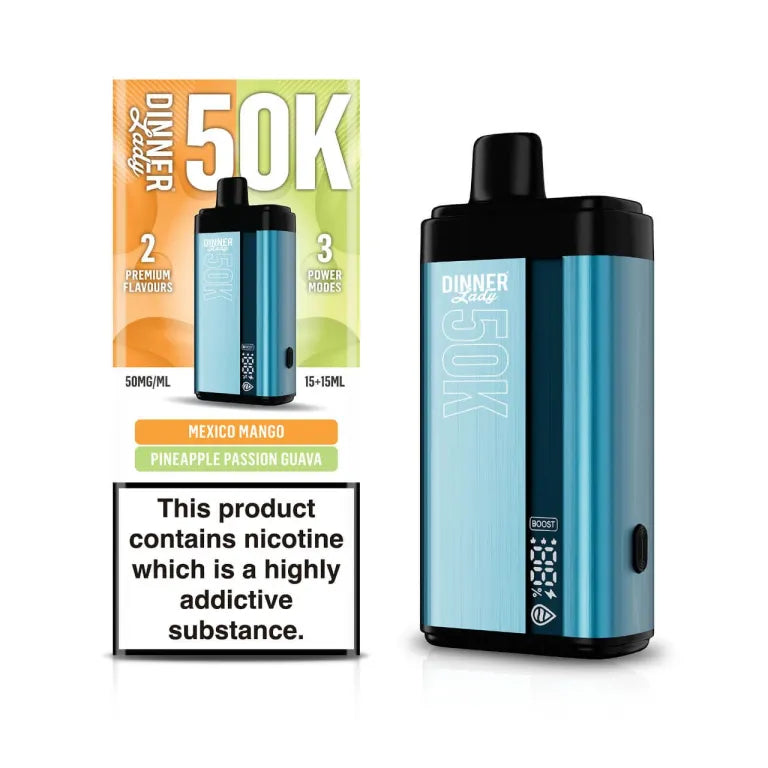 Dinner Lady Dual Flavor  – MEXICO MANGO / PINEAPPLE PASSION GUAVA 50,000 Puffs