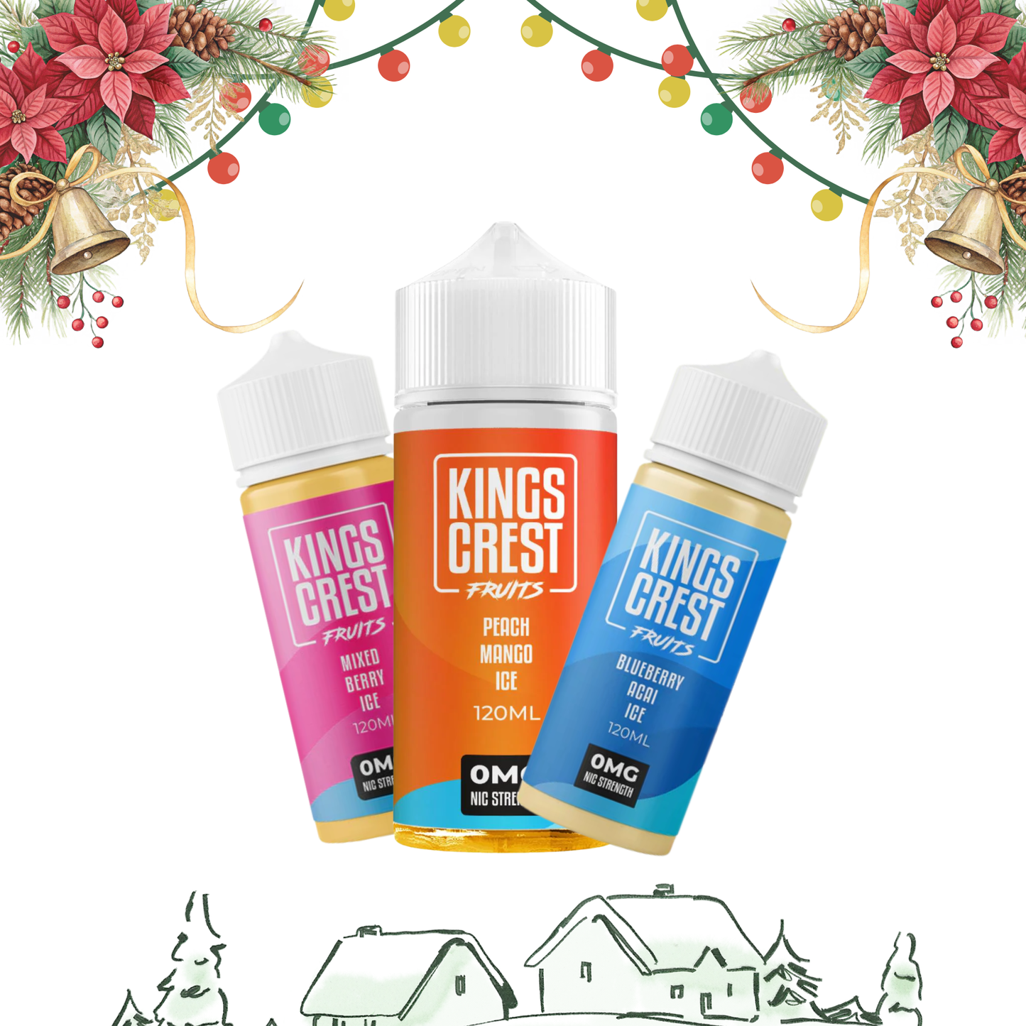 Kings Crest 120ml - Pack 3 Unidades