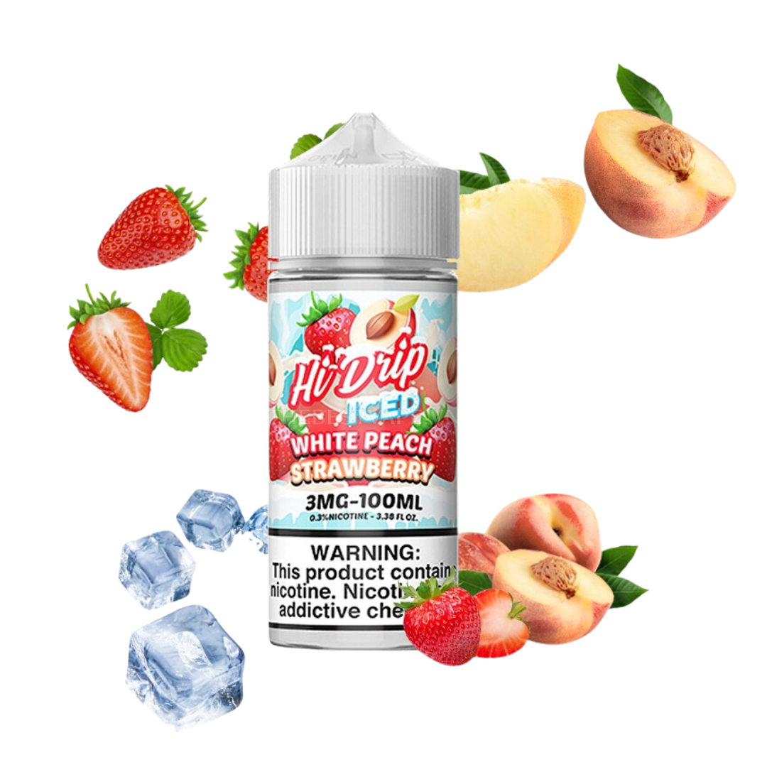 Hi drip White peach strawberry Iced 100ml