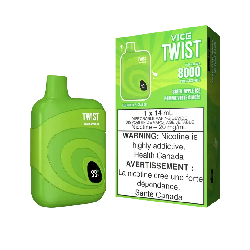 Vice Twist Green Apple Ice 8000Puff
