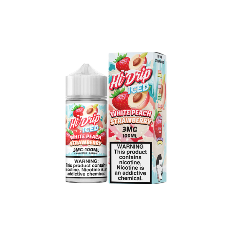 Hi drip White peach strawberry Iced 100ml