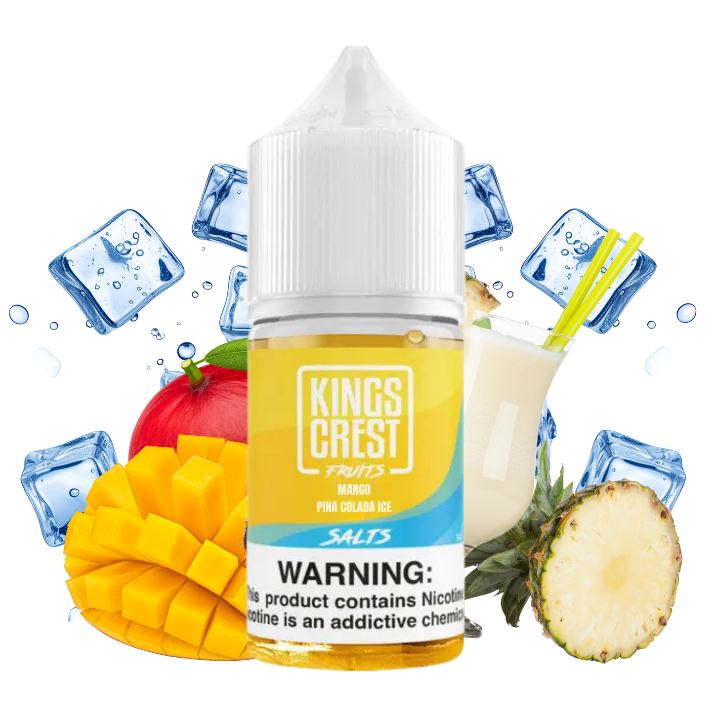 Kings Crest Fruits Mango Piña Colada Ice Salt Nic 30ml