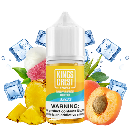 Kings Crest Fruits Pineapple Apricot Lychee Salt Nic 30ml