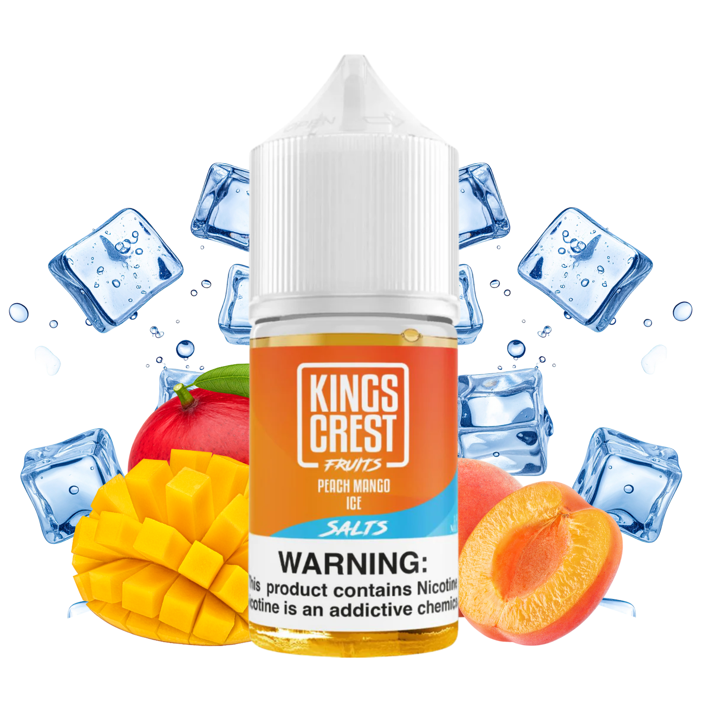 Kings Crest Fruits Peach Mango Ice Salt Nic 30ml