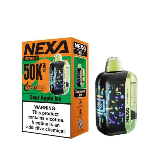 Nexa Ultra II Sour Apple Ice 50000Puff