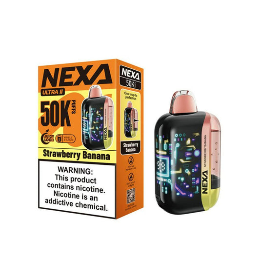 Nexa Ultra II Strawberry Banana Ice 50000Puff