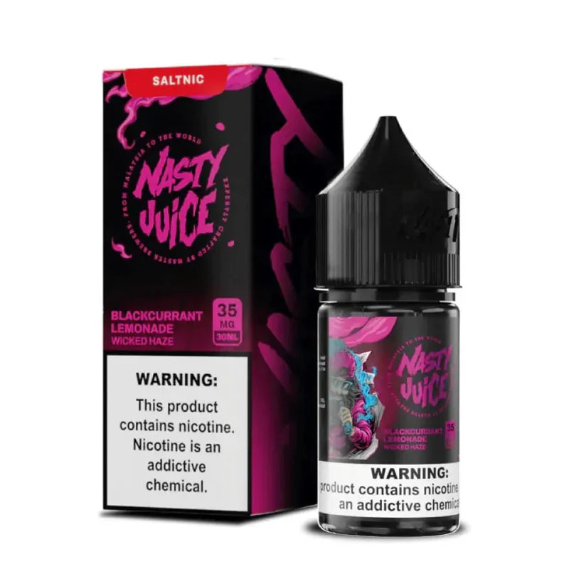 Nasty Juice Salt nic Blackcurrant Lemonade Wicked Haze 30ml