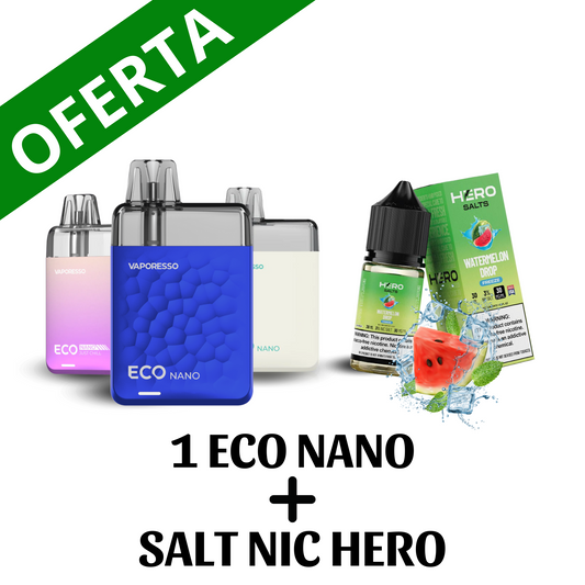 Eco nano Vaporesso + Salt nic Hero