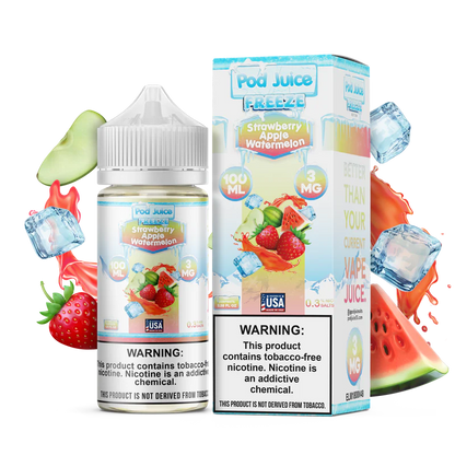 Pod Juice Freeze Strawberry Apple Watermelon Ice 100ml