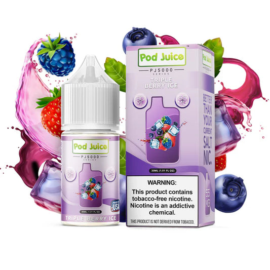 Pod Juice serie PJ5000 Salt nic Triple Berry Ice 30ml