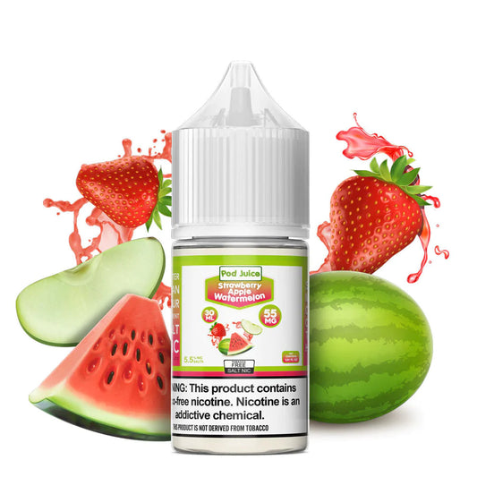 Pod Juice Salt nic Strawberry Apple Watermelon 30ml