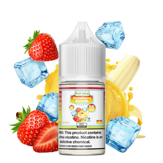 Pod Juice Salt nic Strawberry Banana Ice 30ml