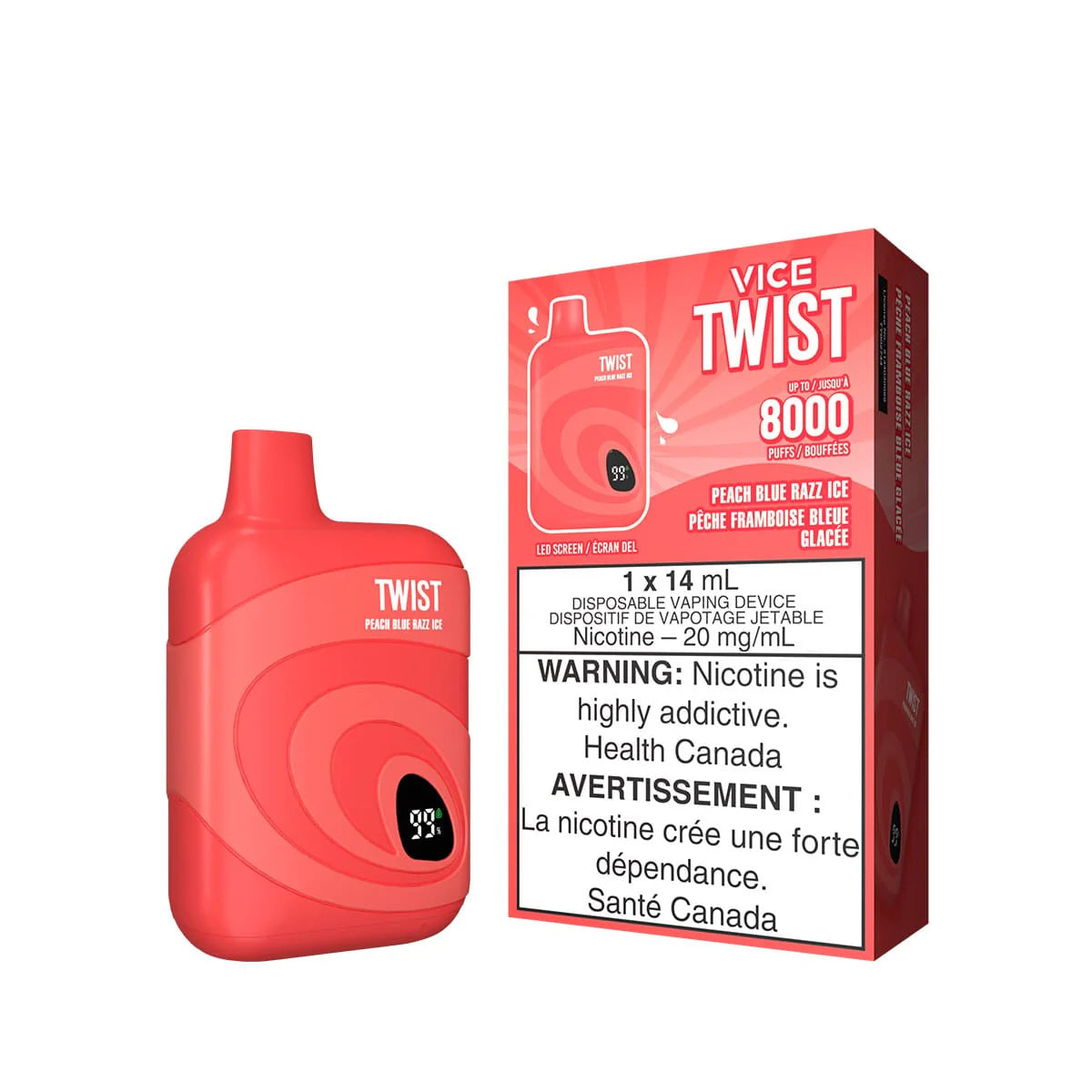 Vice Twist Peach Blue Razz Ice 8000Puff