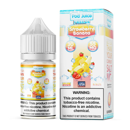 Pod Juice Salt nic Strawberry Banana Ice 30ml