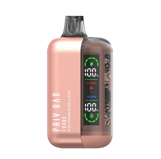 Priv Bar Turbo Kiwi straw bubble gum 15000puffs 5%