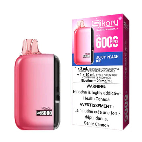 Sikary 6000 Puff Juicy Peach Ice 20mg