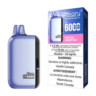 Sikary 6000 Puff Purple Grape Ice 20mg