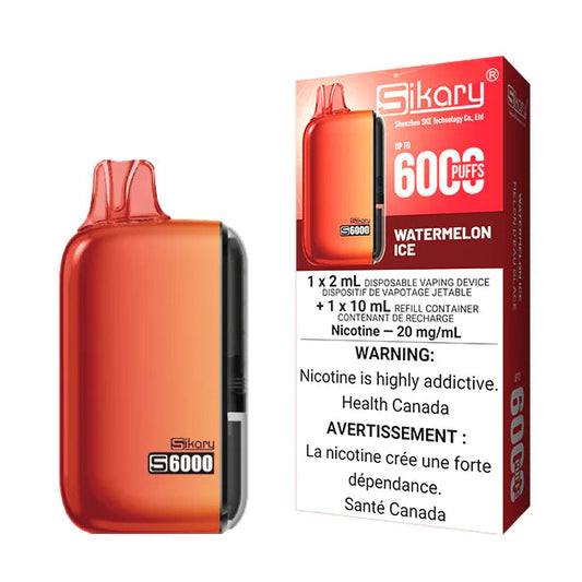 Sikary 6000 Puff Watermelon Ice 20mg