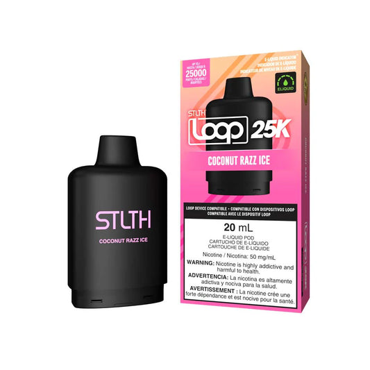 STLTH Loop 25K Coconut Razz Ice Cartucho
