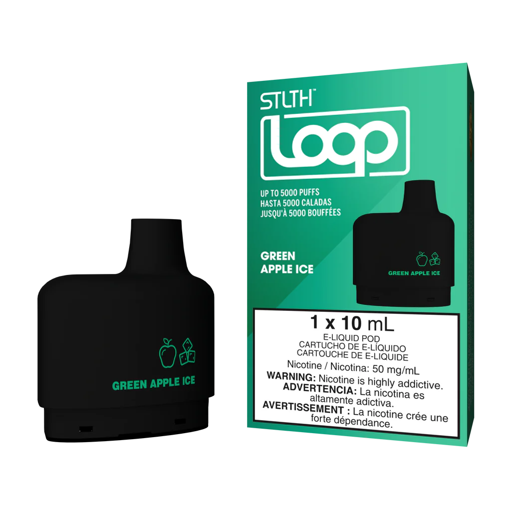 STLTH Loop 5K Green Apple Ice Cartucho