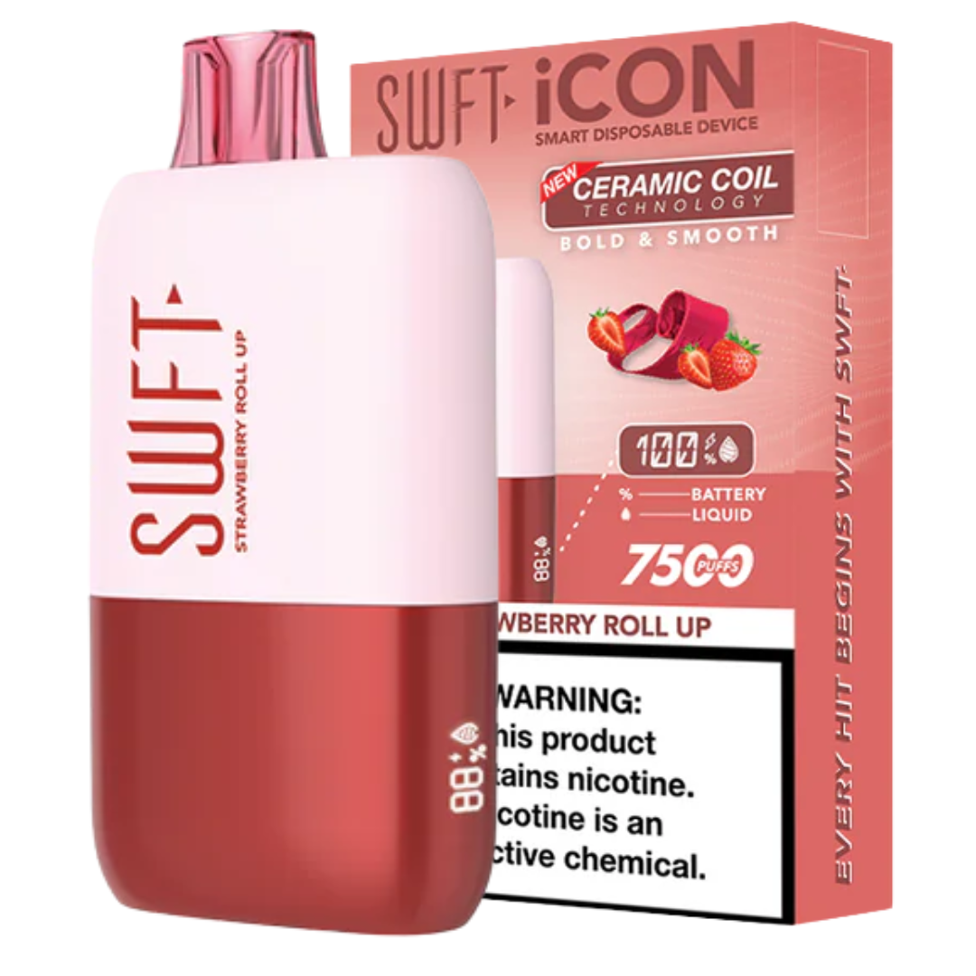 Swft Icon Strawberry Roll Up 7500 Puff