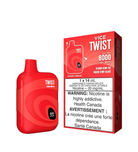 Vice Twist Straw Kiwi Ice 8000Puff