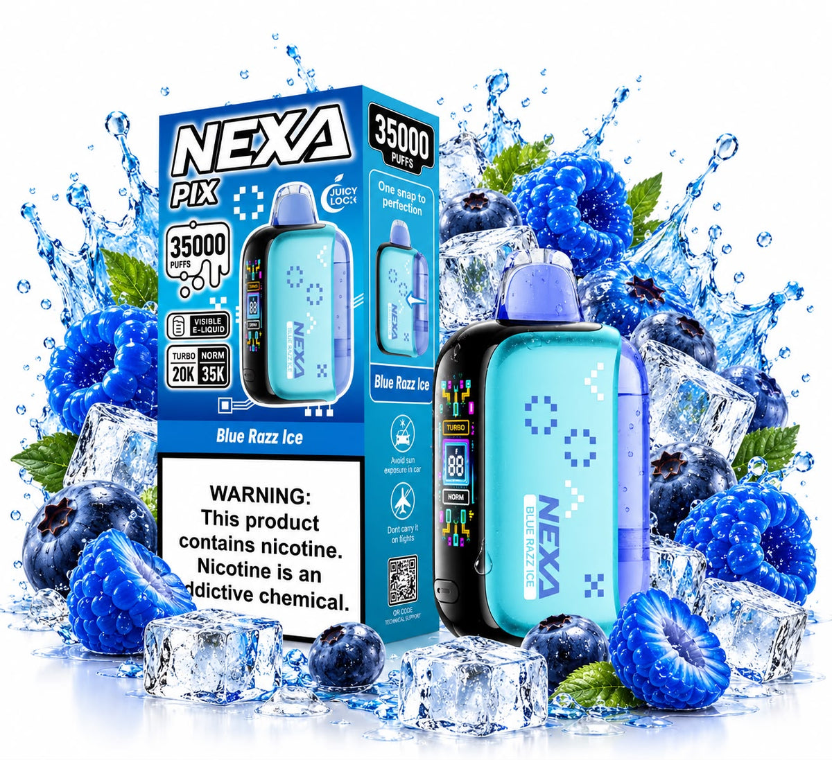 Nexa Pix 35k Blue Razz Ice