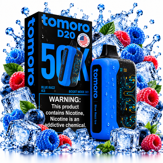 Tomoro D20 50k Blue Razz Ice