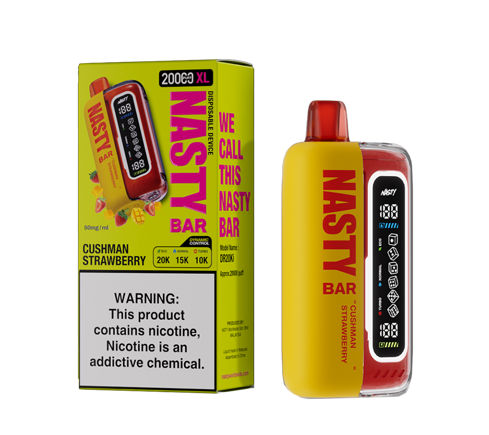 Nasty bar Cushman strawberry 20k 20000 puff 5%