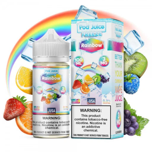 Pod Juice Freeze – Rainbow Ice  100ml